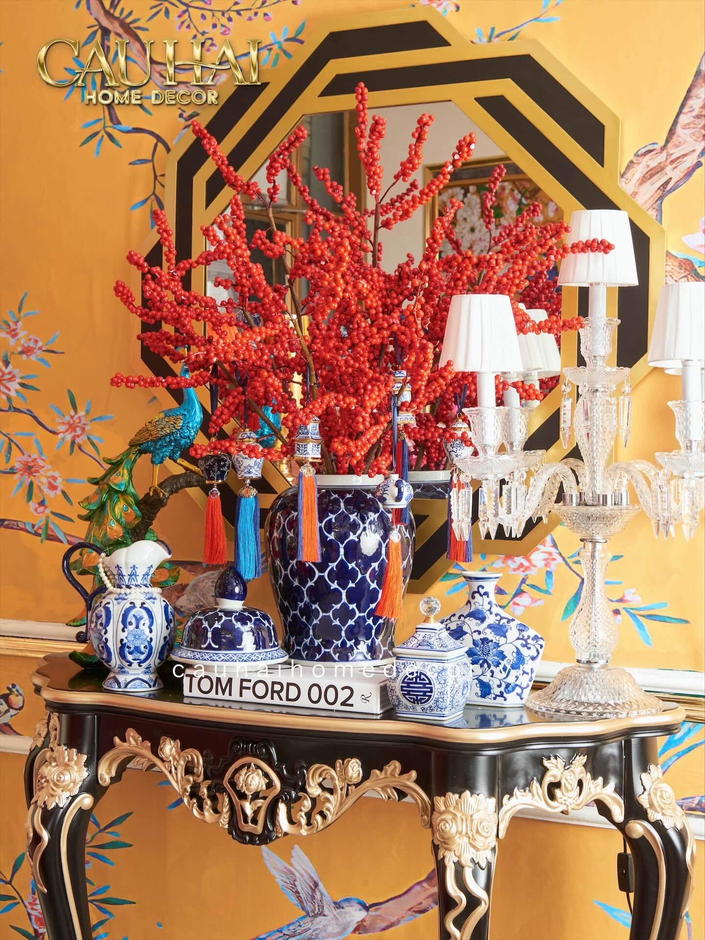Bình Hoa Indochine Thanh Hoa-CẬU HAI HOME DECOR