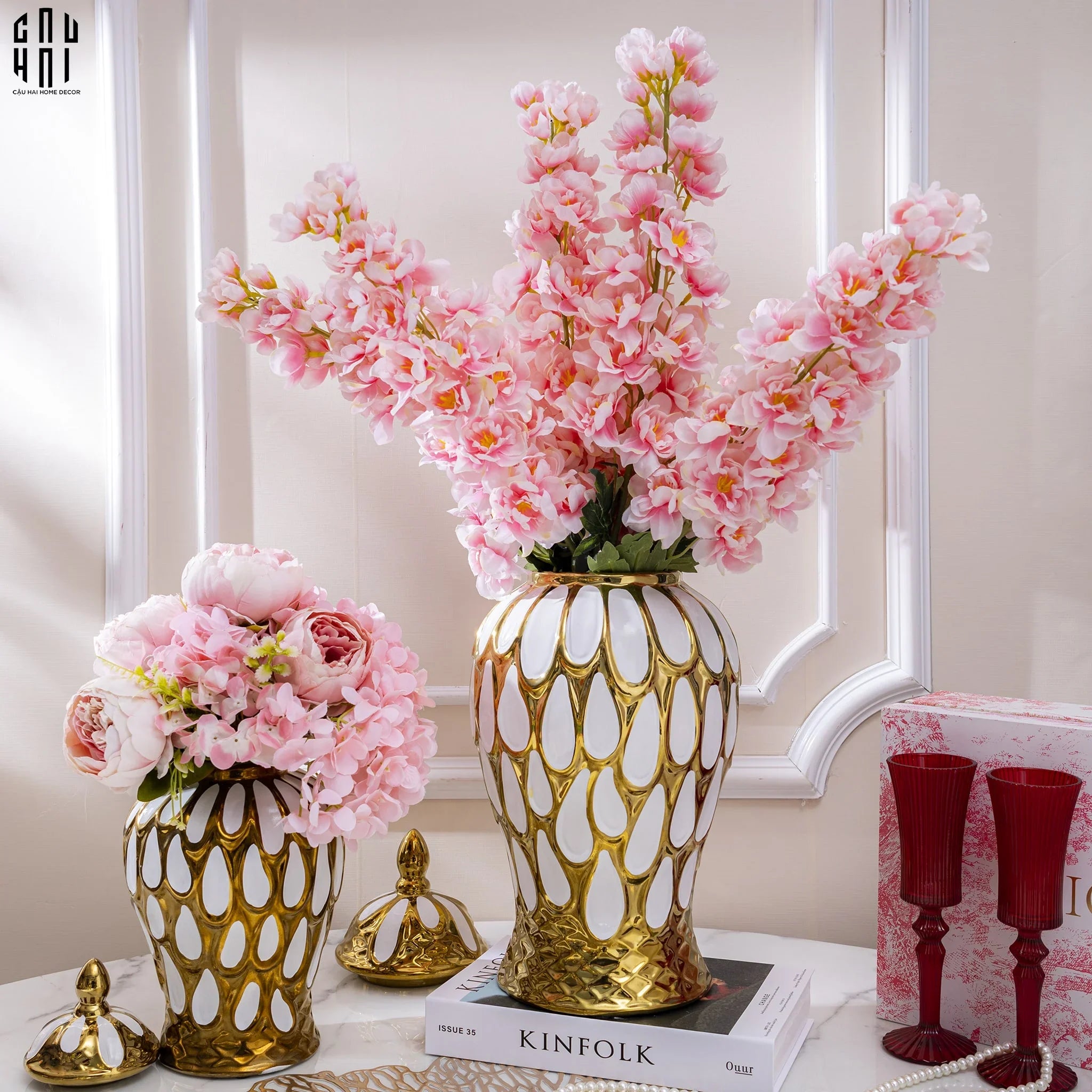 Bình Hoa Lorius S45-CẬU HAI HOME DECOR