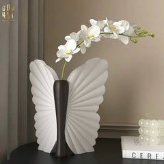 Bình Hoa Papillon Angel In Bloom - Noir H26x24x16-CẬU HAI HOME DECOR