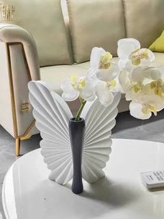 Bình Hoa Papillon Angel In Bloom - Noir H26x24x16-CẬU HAI HOME DECOR