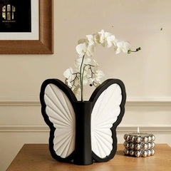 Bình Hoa Papillon - Blanc Et Noir Ss25-CẬU HAI HOME DECOR