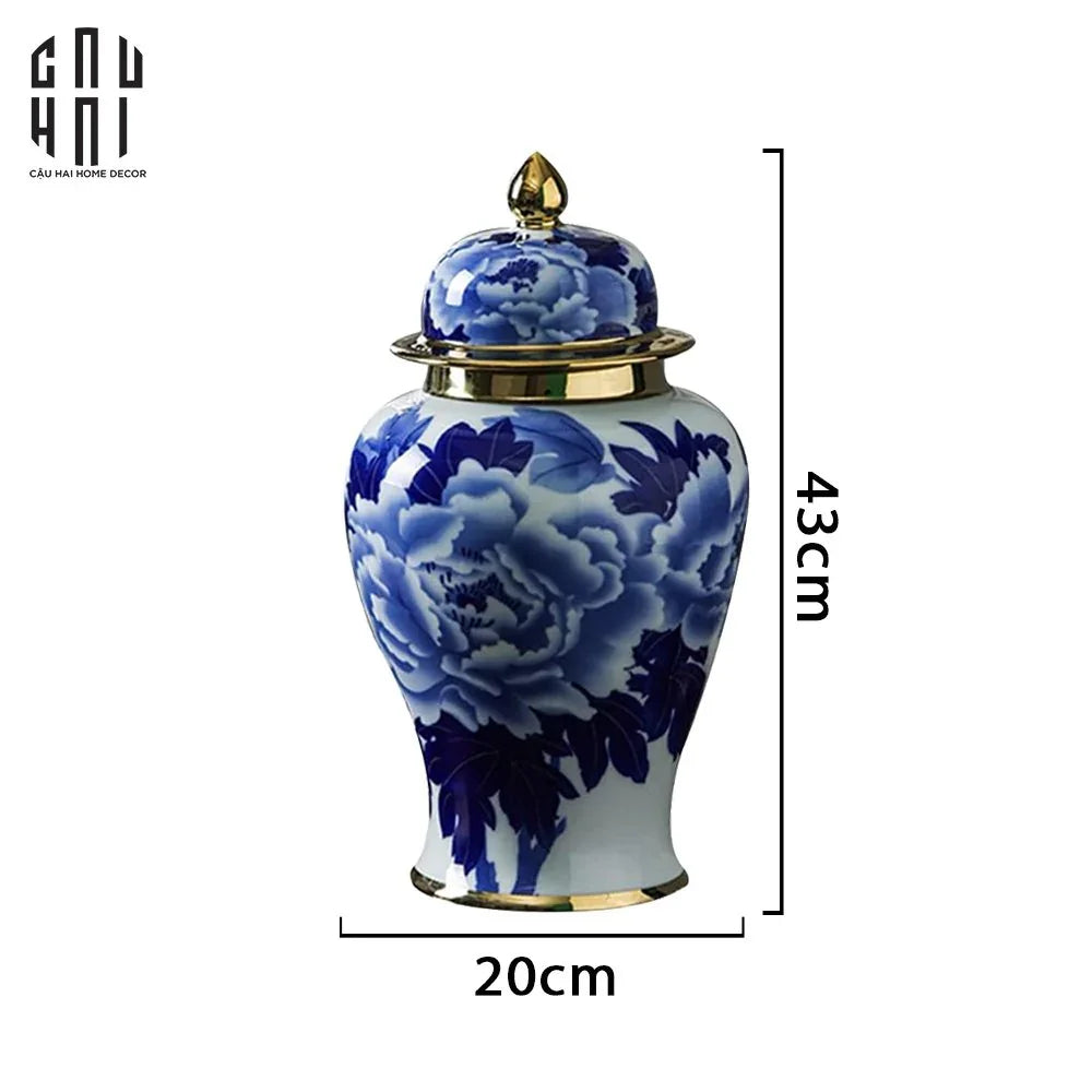 BÌNH HOA PHÙ DUNG MEN LAM SIZE 43-CẬU HAI HOME DECOR