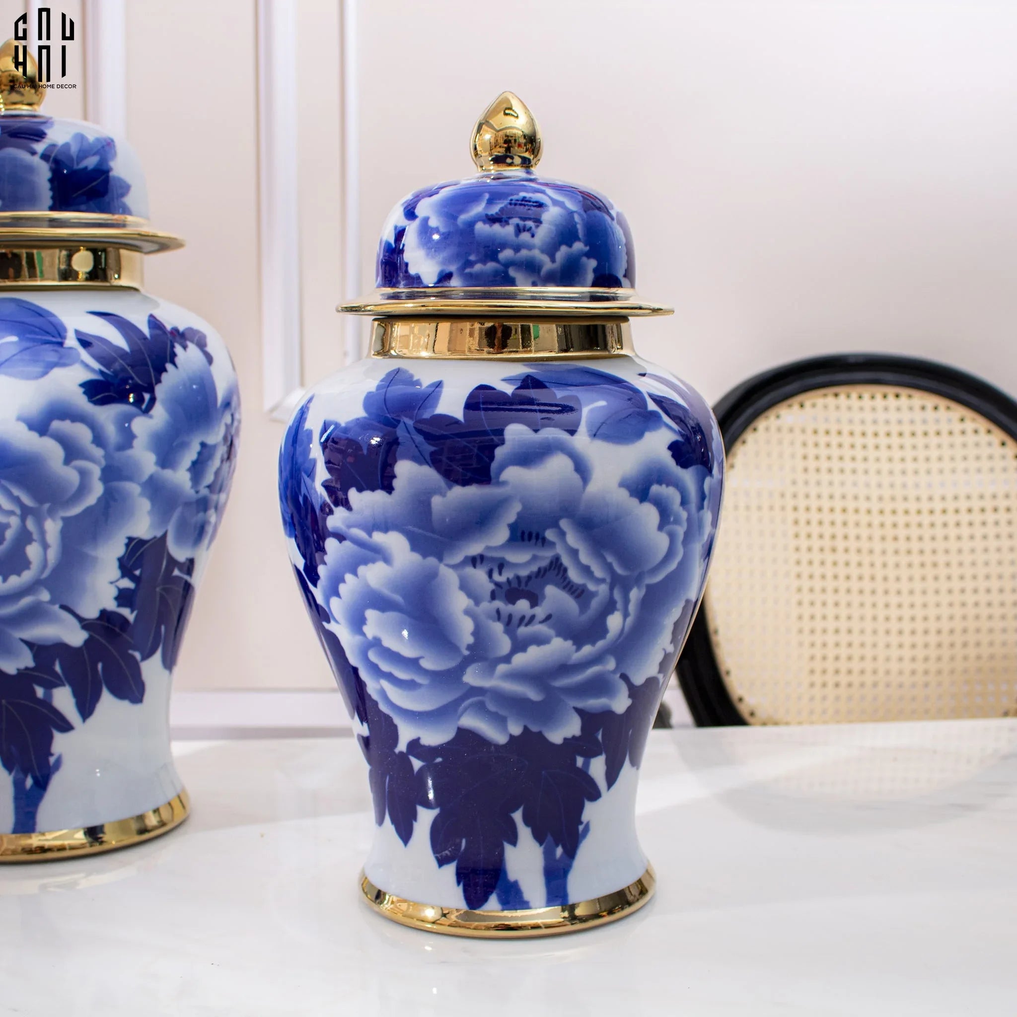 BÌNH HOA PHÙ DUNG MEN LAM SIZE 43-CẬU HAI HOME DECOR