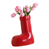 Bình Hoa Rouge Glossy Bubble Boot Vase