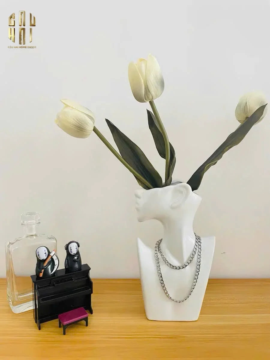 BÌNH HOA SỨ TRÁNG MEN JEWELRY ALEXA-CẬU HAI HOME DECOR