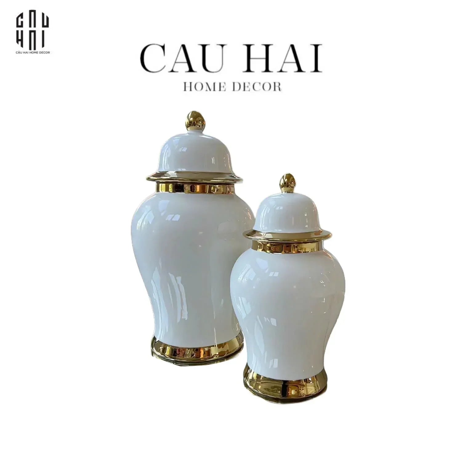 BÌNH HOA SỨ TRẮNG WINDSOR SKYLINE H33-CẬU HAI HOME DECOR