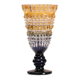 Bình Hoa Thuỷ Tinh Critalleries Lumière Amber Aquarius Goblet H30