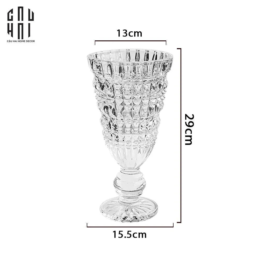 Bình Hoa Thuỷ Tinh Critalleries Puréte Goblet H29-CẬU HAI HOME DECOR