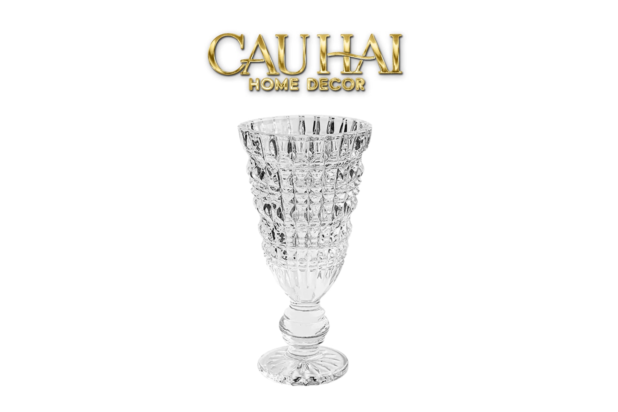 Bình Hoa Thuỷ Tinh Critalleries Puréte Goblet H29-CẬU HAI HOME DECOR