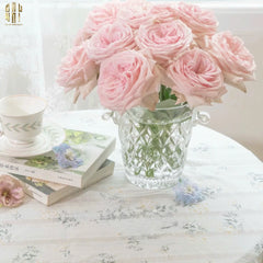 Bình Hoa Thủy Tinh Crystal Bloom Bucket-CẬU HAI HOME DECOR