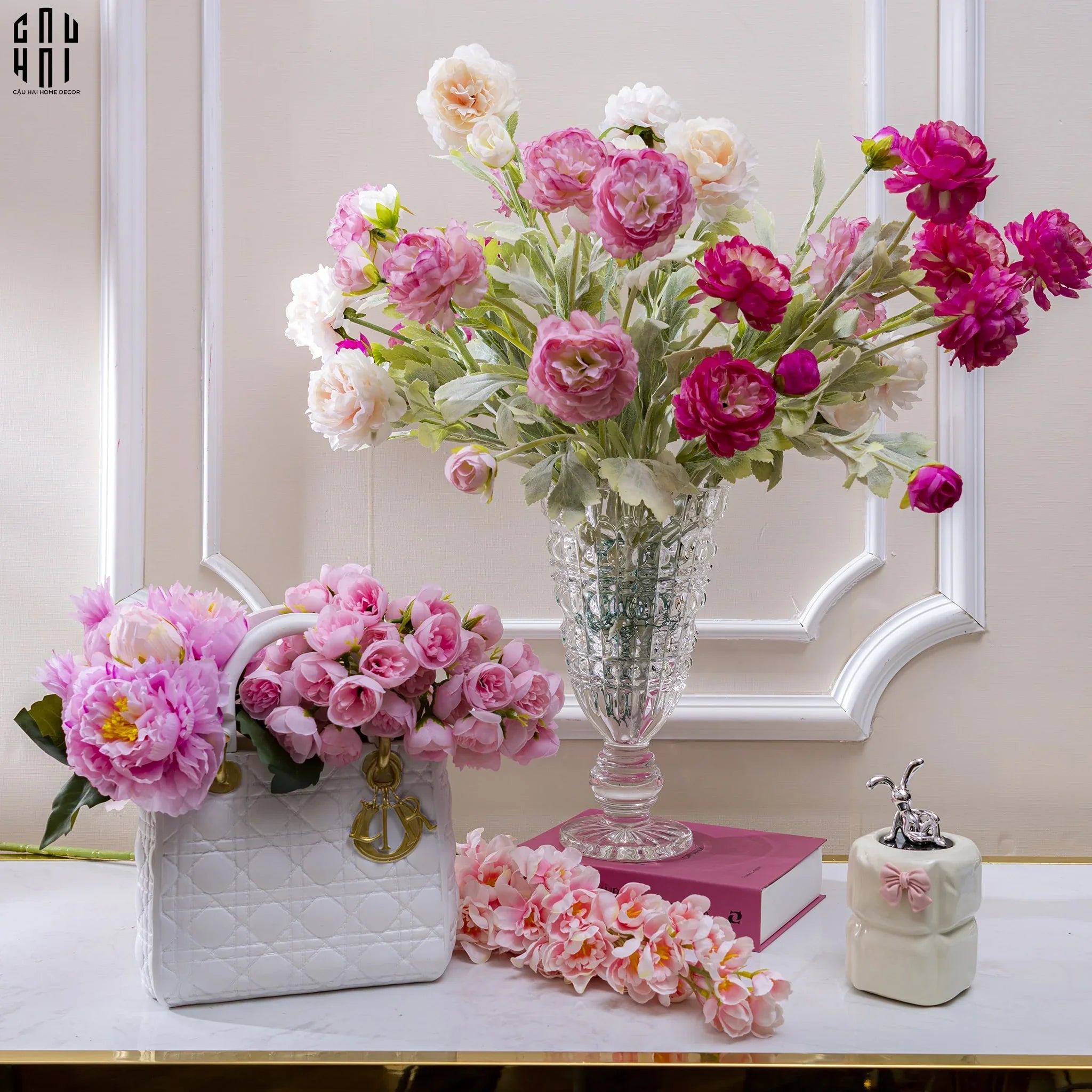 BÌNH HOA THUỶ TINH CRYSTAL LULLABY-CẬU HAI HOME DECOR