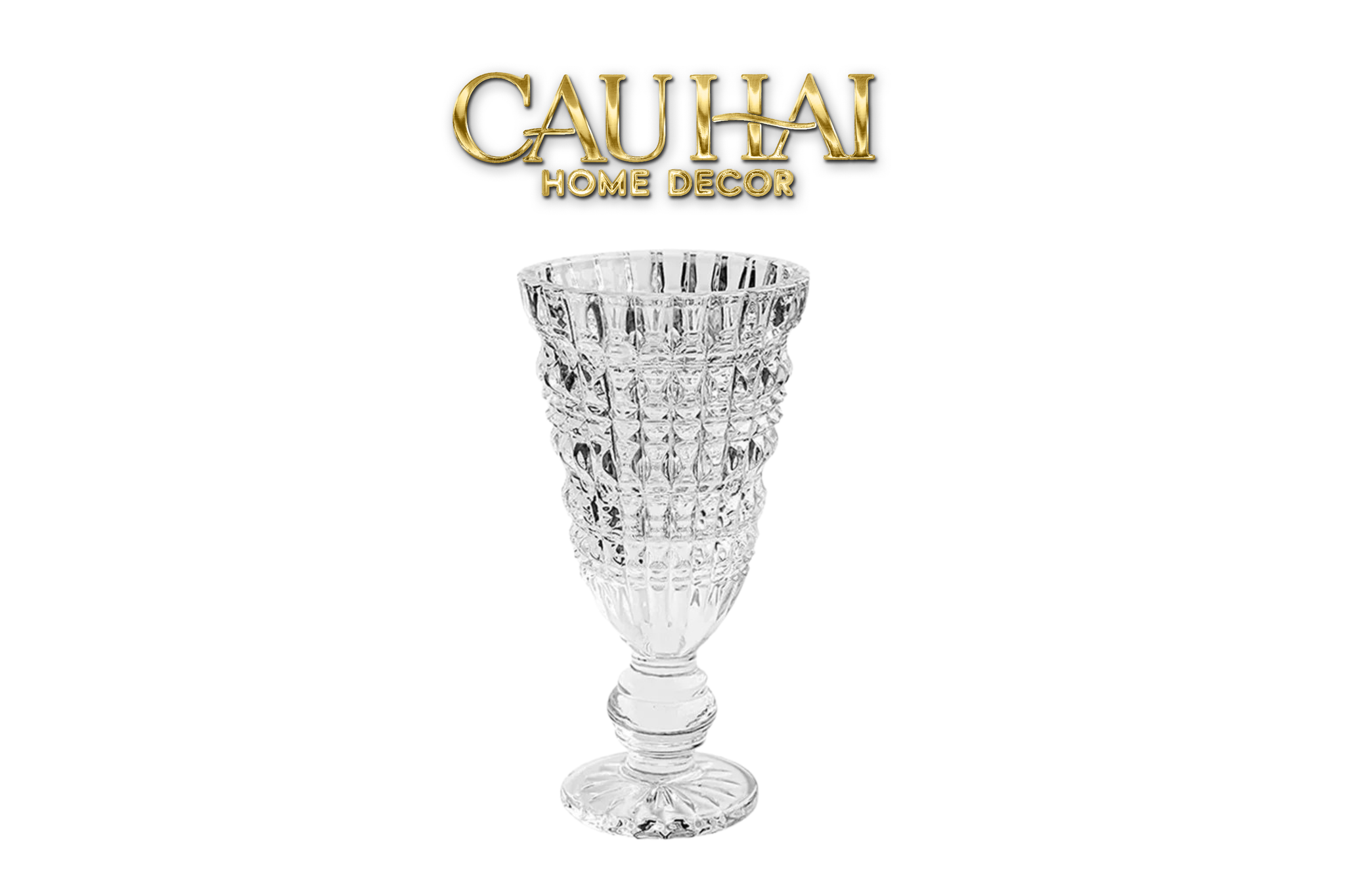 Bình Hoa Thuỷ Tinh Crystal Veronica - CẬU HAI HOME DECOR