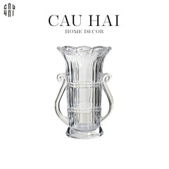 Bình Hoa Thuỷ Tinh Đàn Hạc Cristalleries La Harpe Silhouette H28-CẬU HAI HOME DECOR