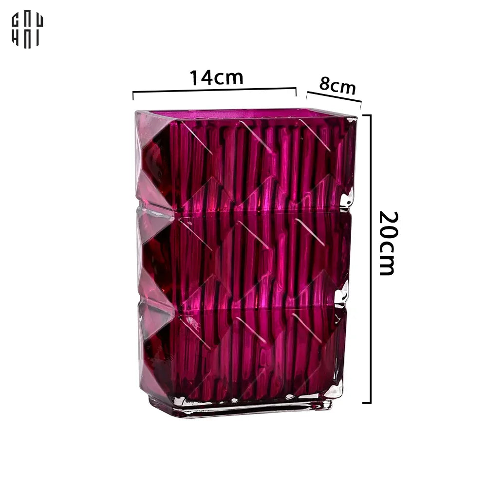 Bình Hoa Thuỷ Tinh Gerald - Purple - CẬU HAI HOME DECOR