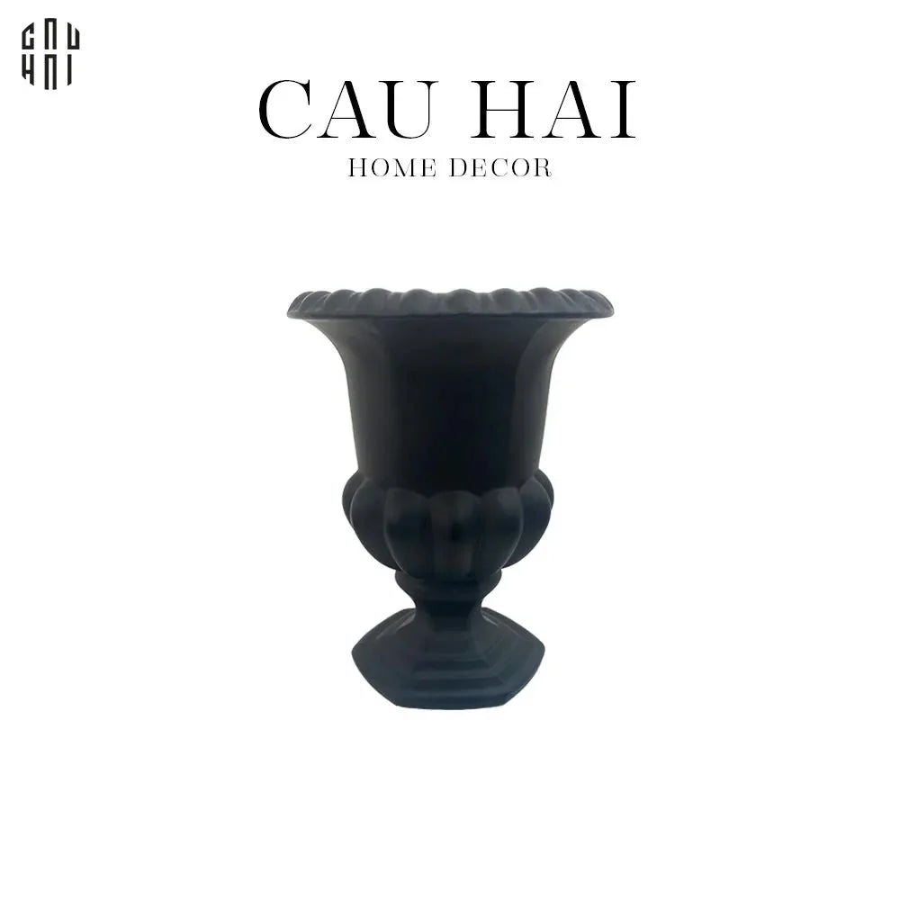 BÌNH HOA THUỶ TINH MINI KRISTINA - BLACK-CẬU HAI HOME DECOR