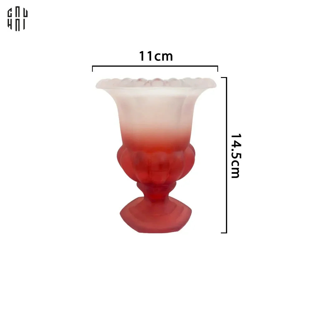 BÌNH HOA THUỶ TINH MINI KRISTINA - RED-CẬU HAI HOME DECOR