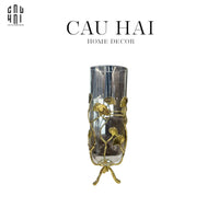 Bình Hoa Thuỷ Tinh Spring Ginkgo Size H30-CẬU HAI HOME DECOR