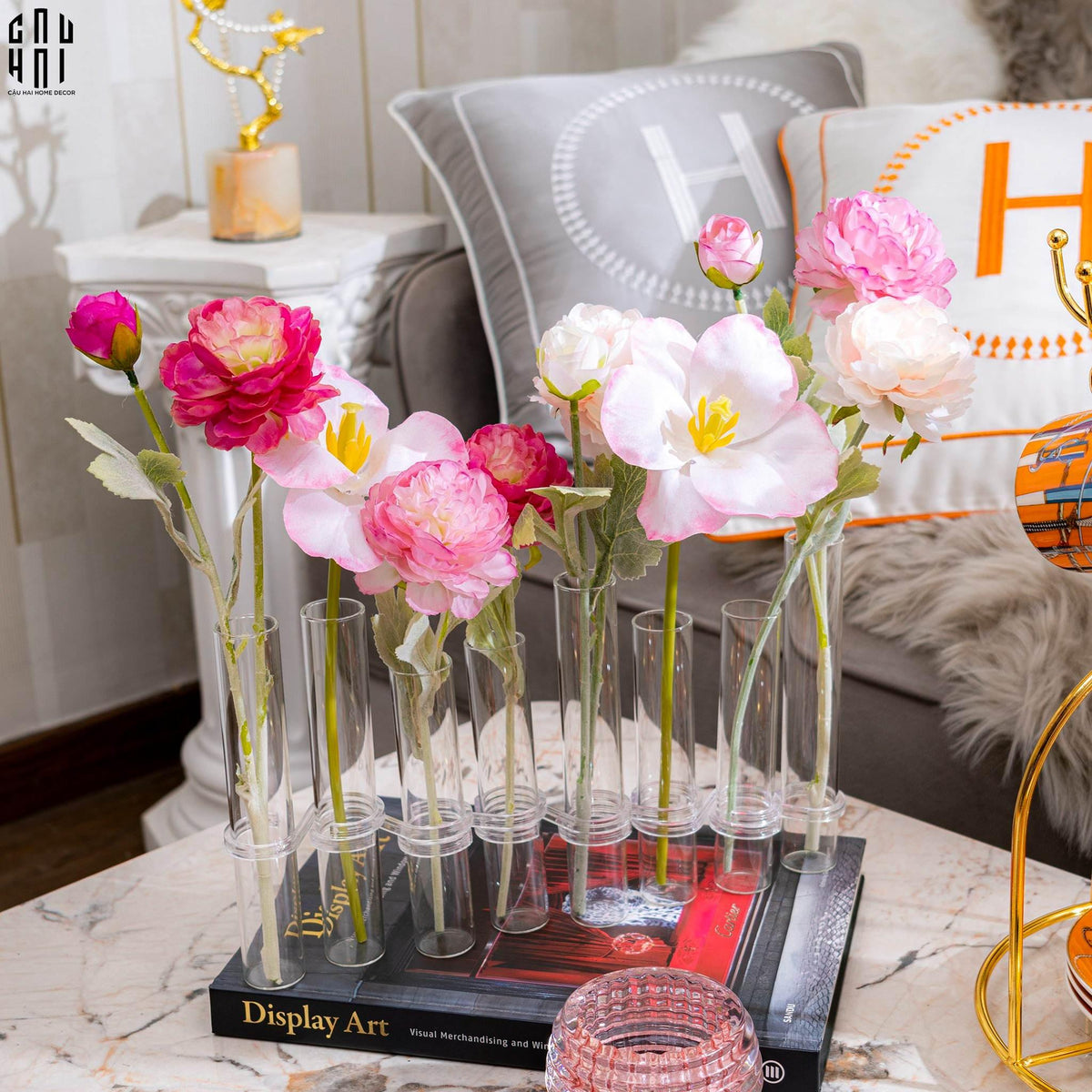 Bình Hoa Thuỷ Tinh Trang Trí Chemistry-BÌNH HOA-CẬU HAI HOME DECOR