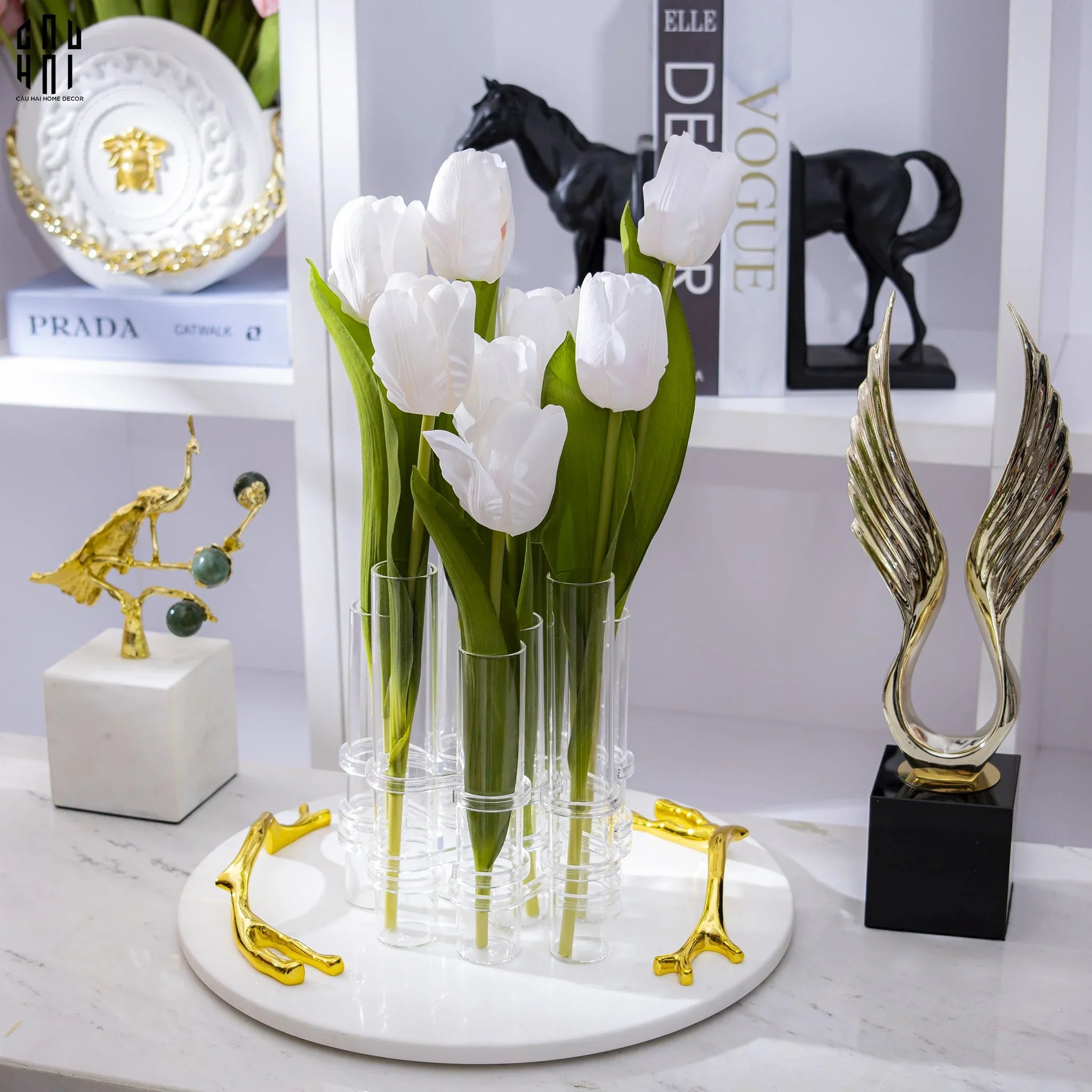 BÌNH HOA THUỶ TINH TRANG TRÍ CHEMISTRY-CẬU HAI HOME DECOR