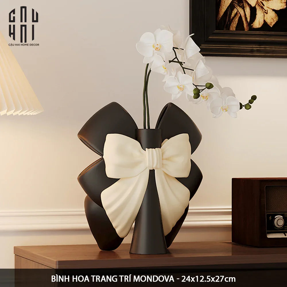 BÌNH HOA TRANG TRÍ MONDOVA SS25-CẬU HAI HOME DECOR