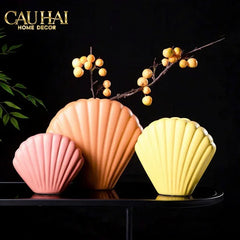Bình Hoa Vỏ Sò Sienna Coastal Shell Vase H25-CẬU HAI HOME DECOR