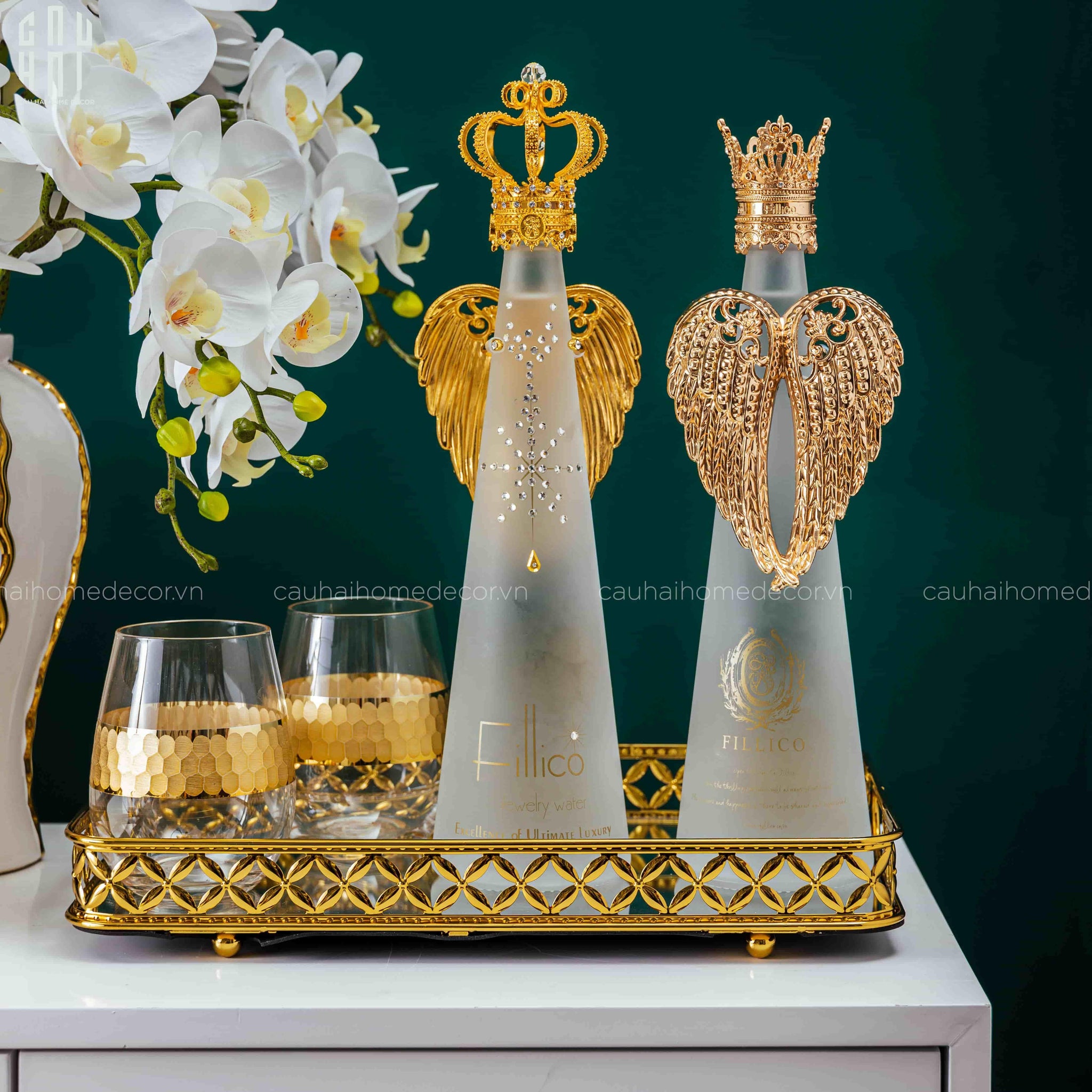 BÌNH NƯỚC MINERAL GOLDEN - KING-CẬU HAI HOME DECOR