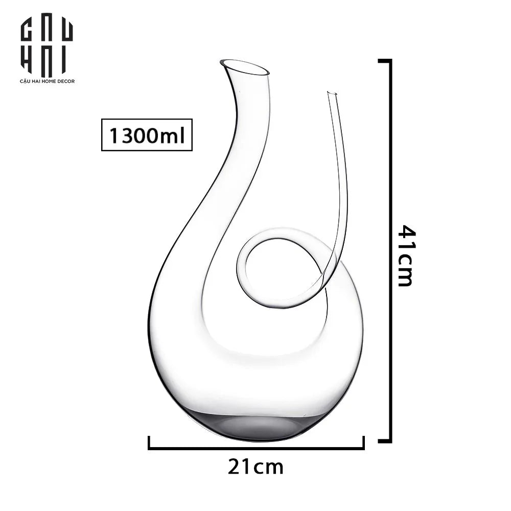 BÌNHTHỞ RƯỢU SPIRAL - DECANTERsBBH SPIRAL 1300ML SS25-CẬU HAI HOME DECOR