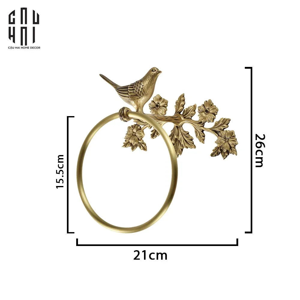 Bird Nest Brass Hanger-CẬU HAI HOME DECOR