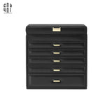 BIRKIN ACCESSORIES LEATHER BOX - BLACK-CẬU HAI HOME DECOR