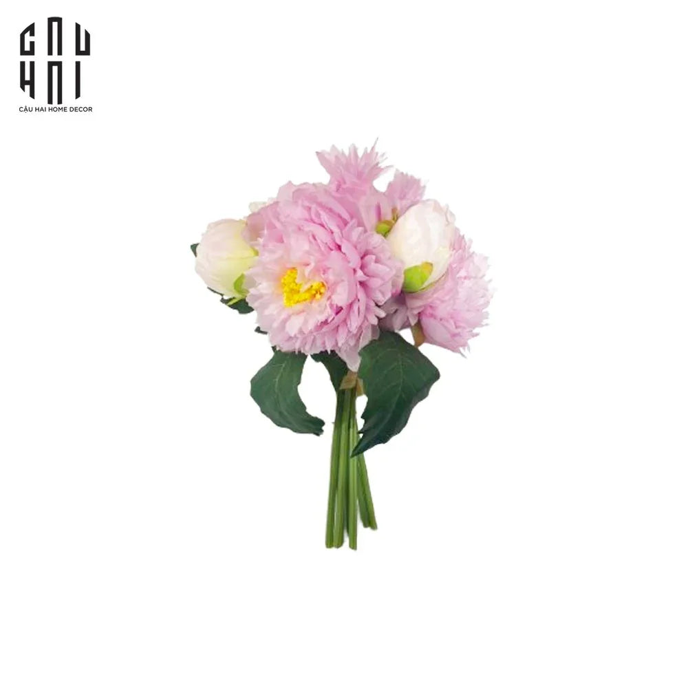 BÓ 7 HOA MẪU ĐƠN PEONY MIX-CẬU HAI HOME DECOR