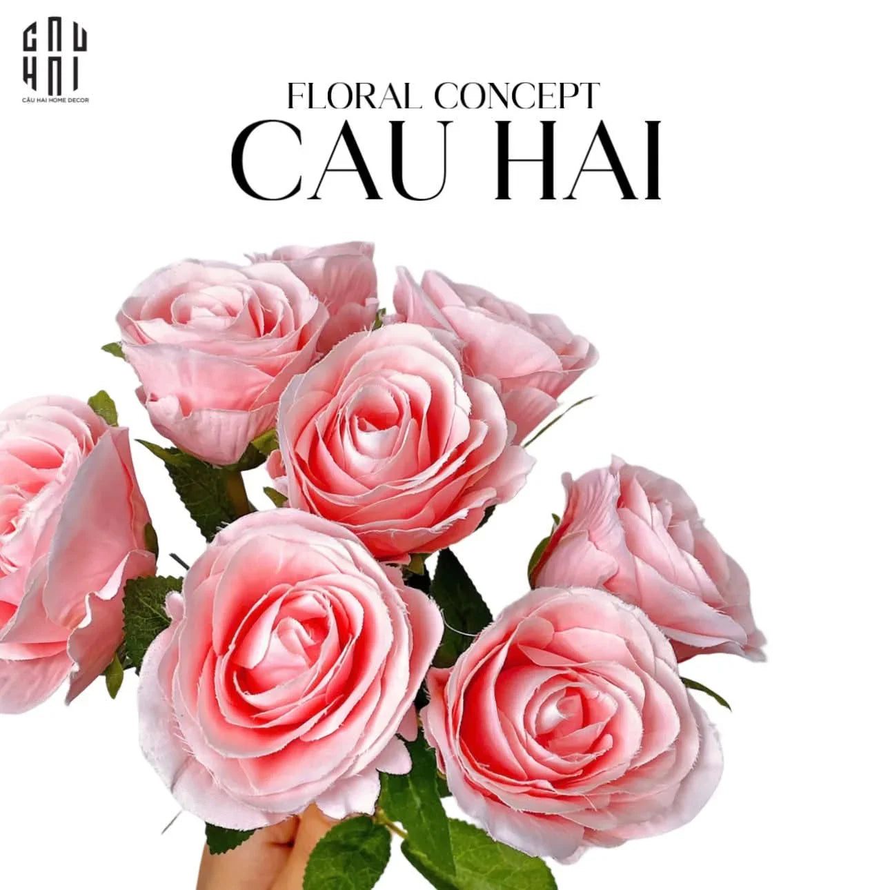 BÓ 8 HOA HỒNG CAM BABE-CẬU HAI HOME DECOR