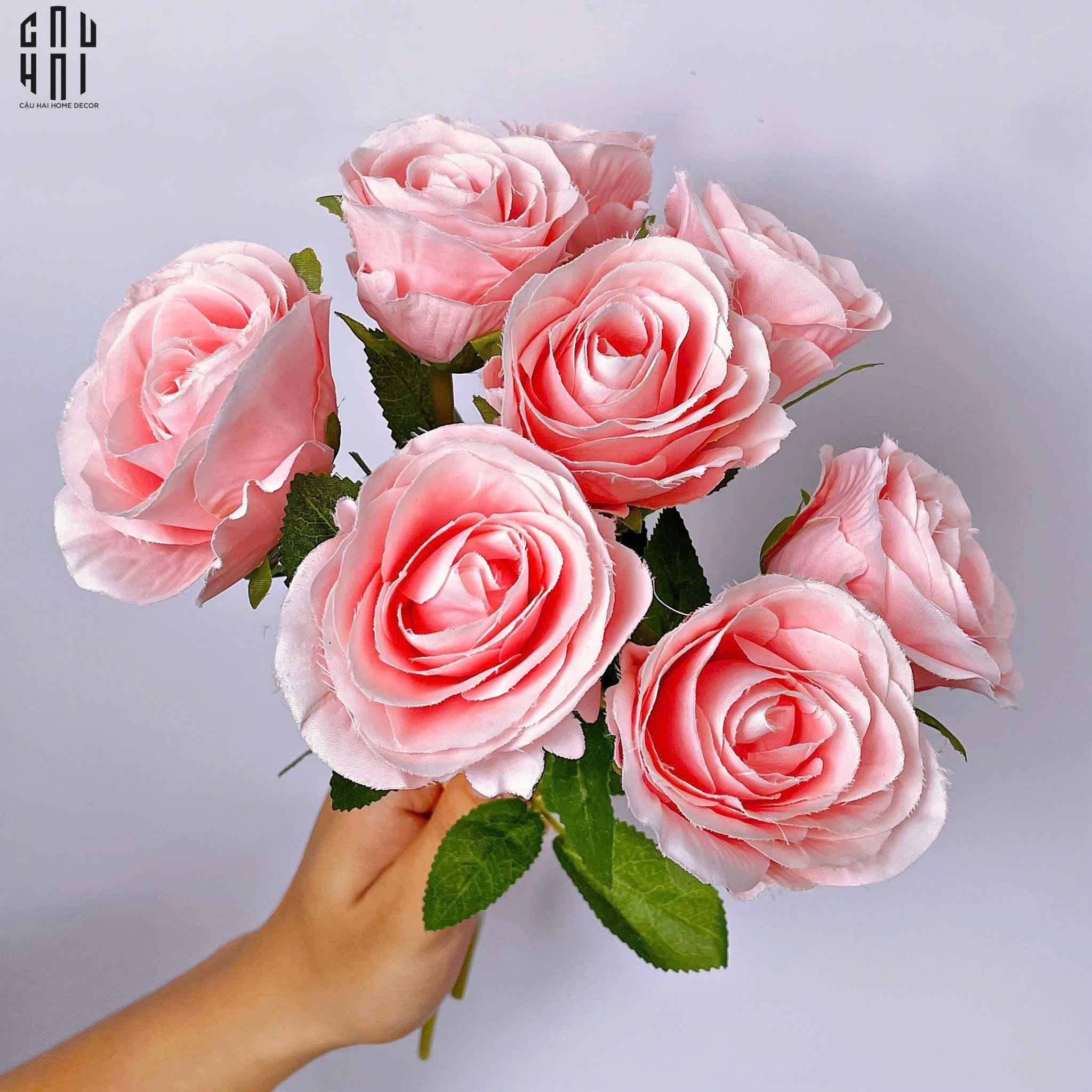 BÓ 8 HOA HỒNG CAM BABE-CẬU HAI HOME DECOR