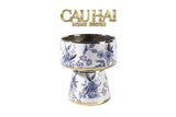 Bộ Bình Hoa Indochine Thanh Hoa Cát Lợi Tường Hoà Indigo Porcelain Vases-CẬU HAI HOME DECOR