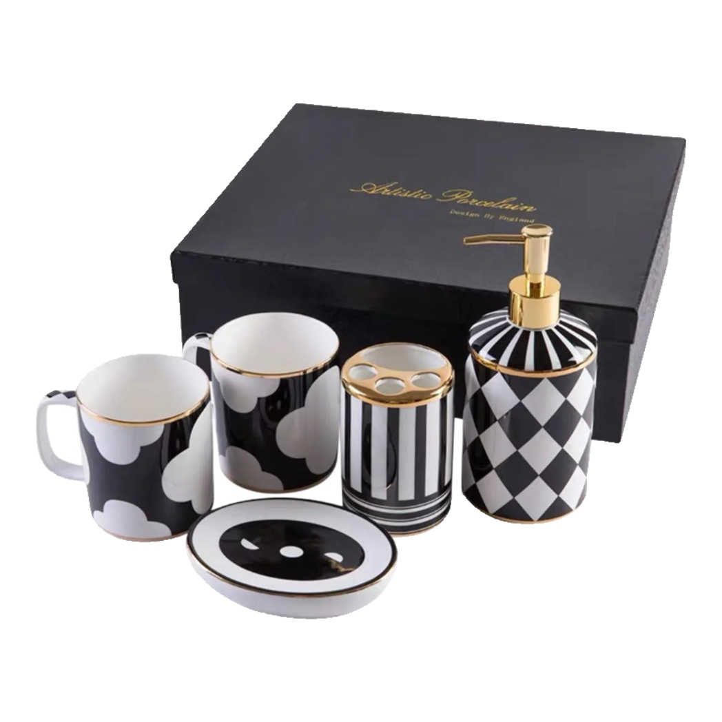 Maison Couture - Set Nhà Tắm Château  Clover Signature - L’Atelier Rayé Bathroom Vanity 5pcs