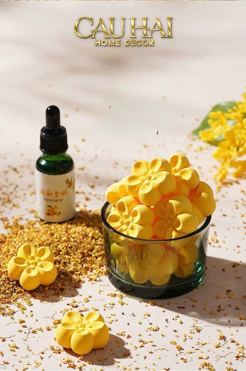 Home Fragrance - Gift Set Đá Khuếch Tán Osmanthus Bloom Aroma Stones-CẬU HAI HOME DECOR