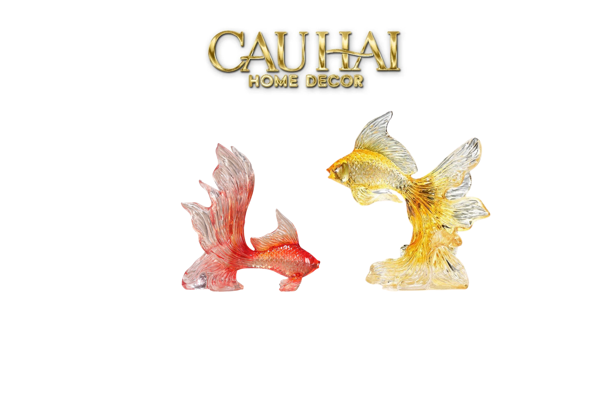Set Tượng Resin Song Ngư Vượng Phát – Rubis Élégance
