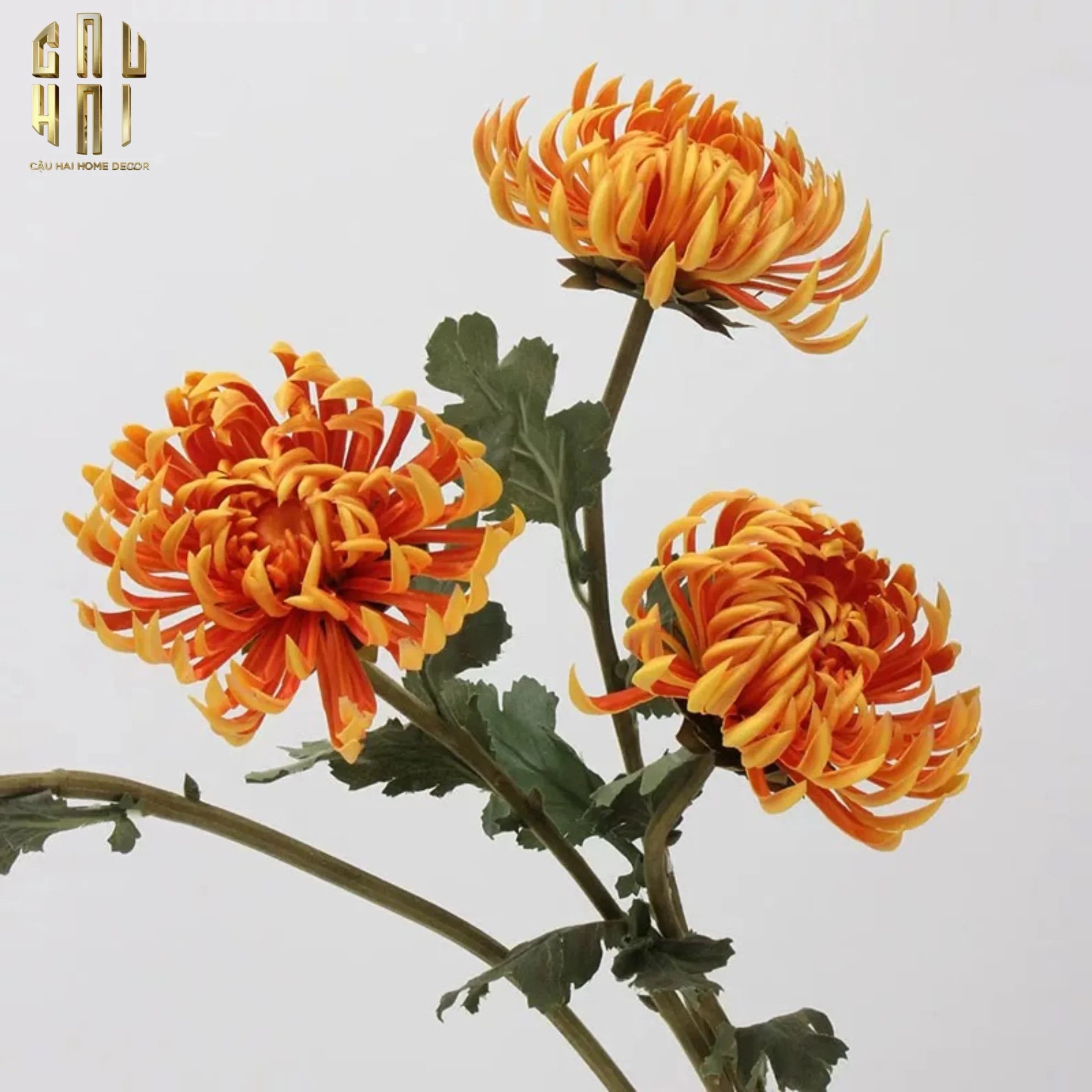 CÀNH HOA CÚC ĐẠI ĐOÁ VIENNA - RED/YELLOW/PINK-CẬU HAI HOME DECOR
