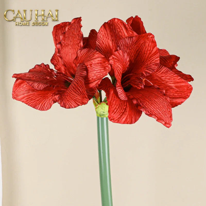 Cành Hoa Huệ Tứ Phương - Scarlet Rouge Matte-CẬU HAI HOME DECOR