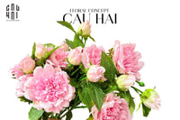 Cành Hoa Mẫu Đơn Peony Lactiflora - Hot Pink-CẬU HAI HOME DECOR