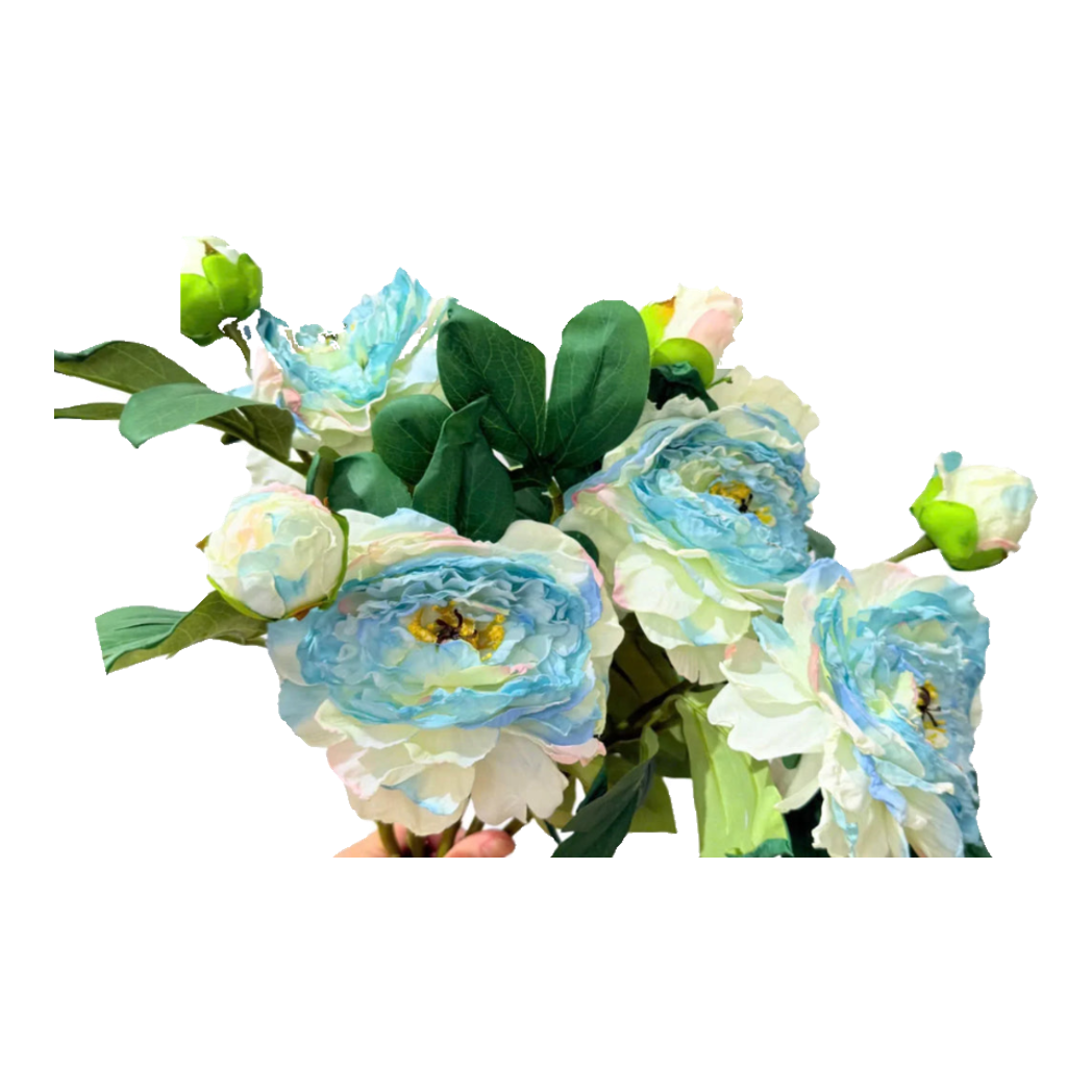 Cành Hoa Mẫu Đơn Peony Lactiflora - Sky Blue