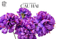 Cành Hoa Mẫu Đơn Super Peony - Violet-CẬU HAI HOME DECOR