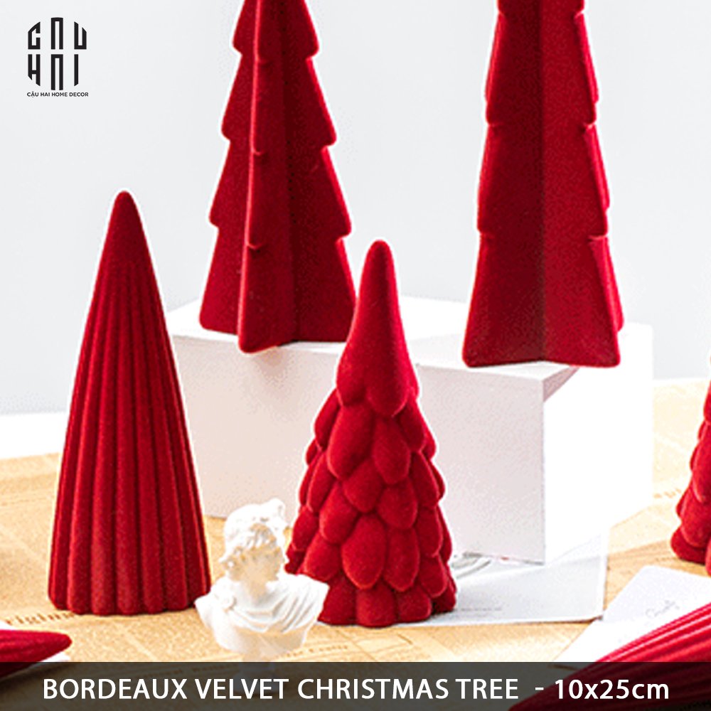 CÂY THÔNG GIÁNG SINH MINI - RED VELVET CHRISTMAS TREE-CẬU HAI HOME DECOR