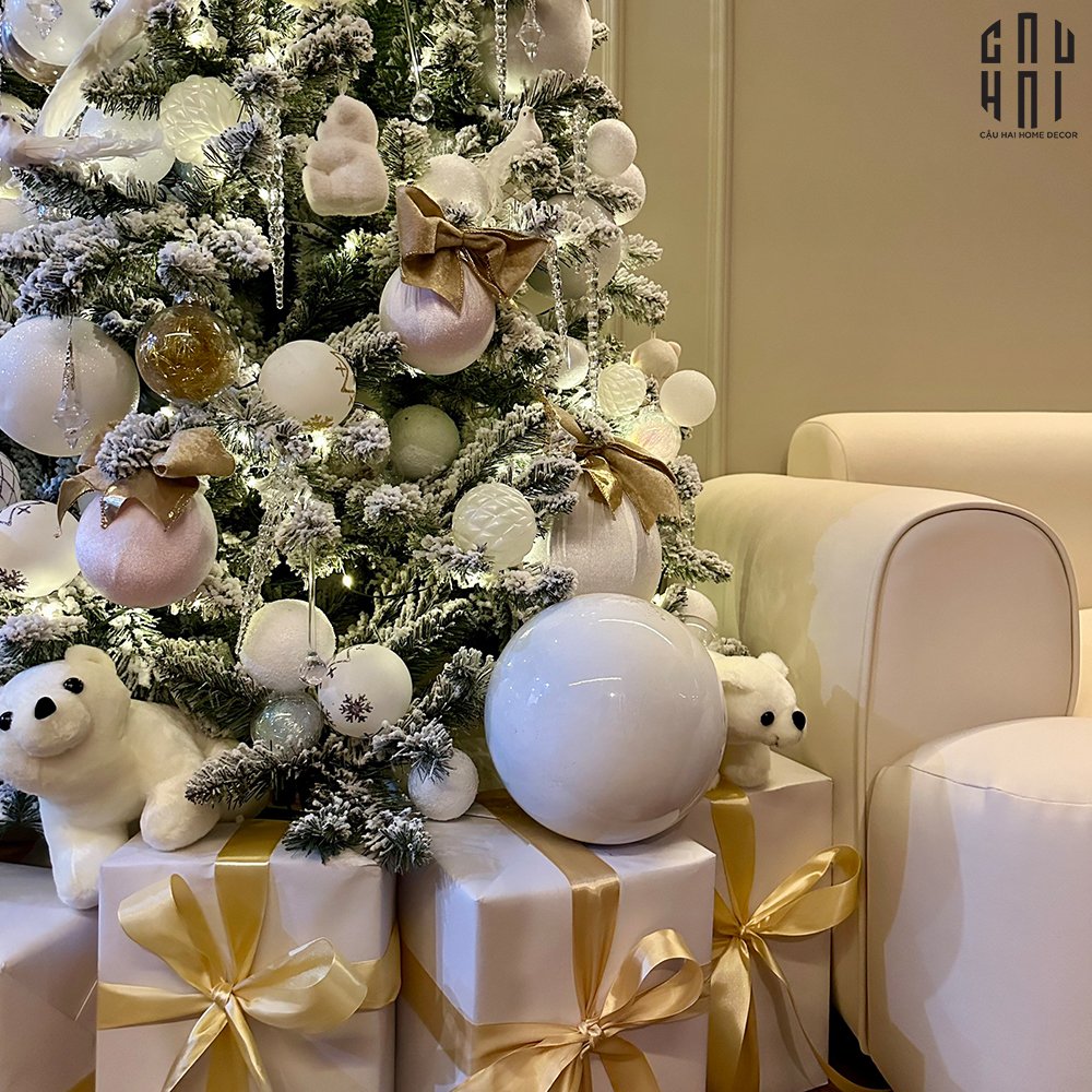 CÂY THÔNG GIÁNG SINH - NEW EDITION CANDY CANE CHRISTMAS TREE 2M4-CẬU HAI HOME DECOR