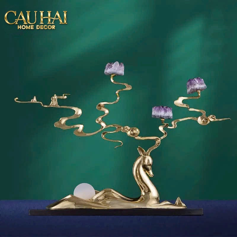 Home Couture - Tượng Lúa Mì Brasson Épi Doré Améthyste Première Galerie-CẬU HAI HOME DECOR