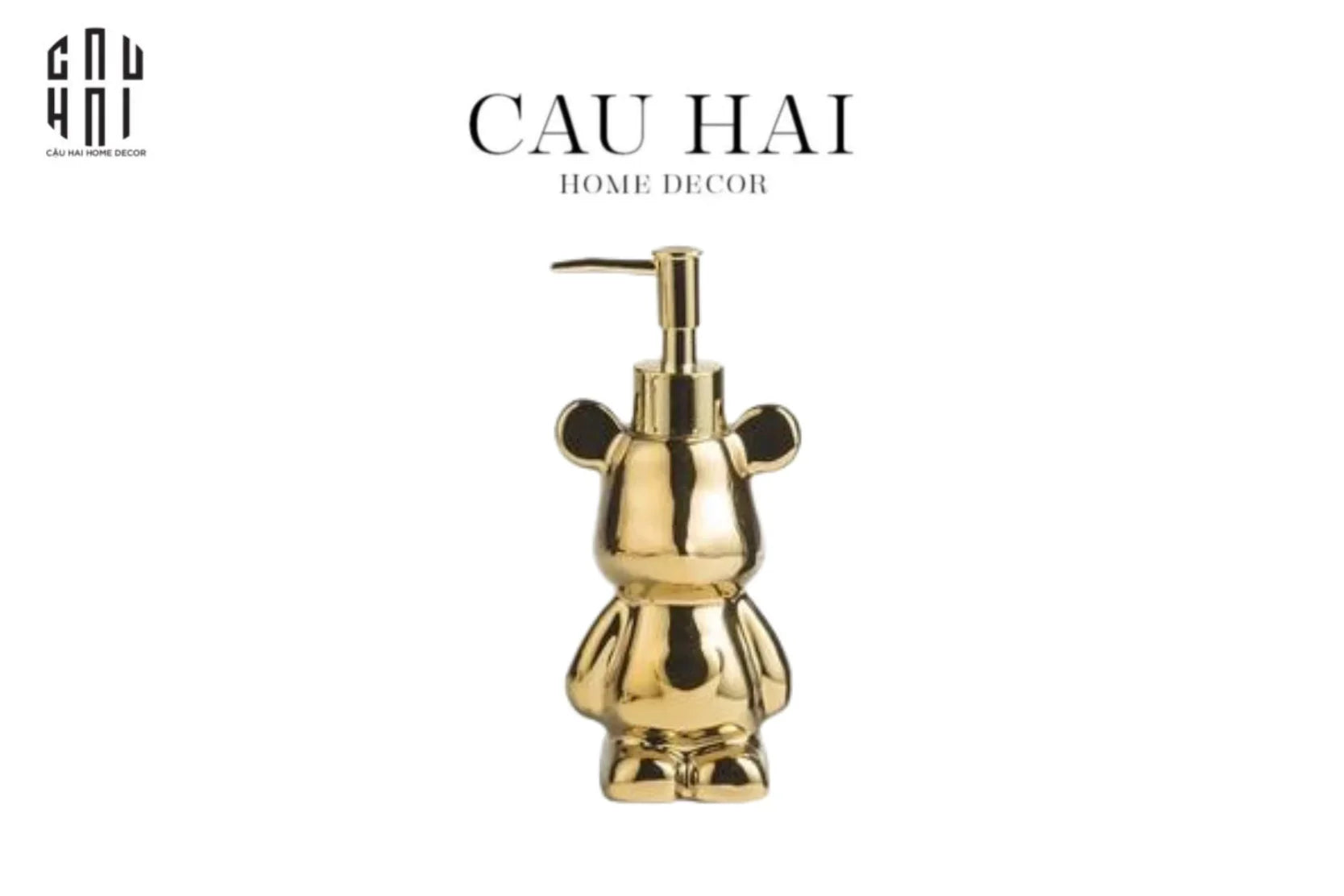CHAI KIT NHÀ TẮM BOSS BEAR JR GOLD-CẬU HAI HOME DECOR