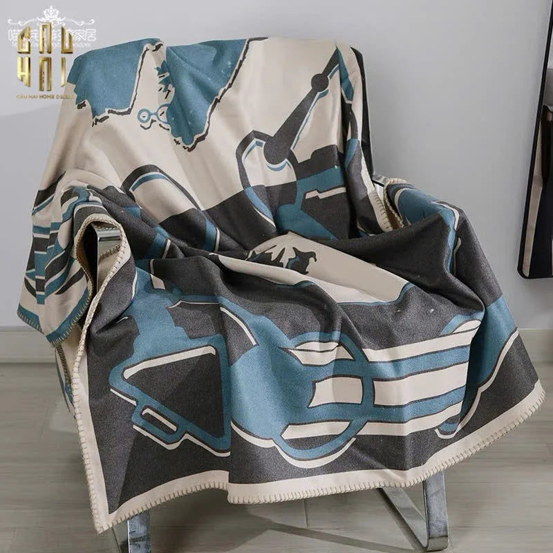 Chăn Nhung Cao Cấp Tatersale Velvet Blanket 150.-CẬU HAI HOME DECOR