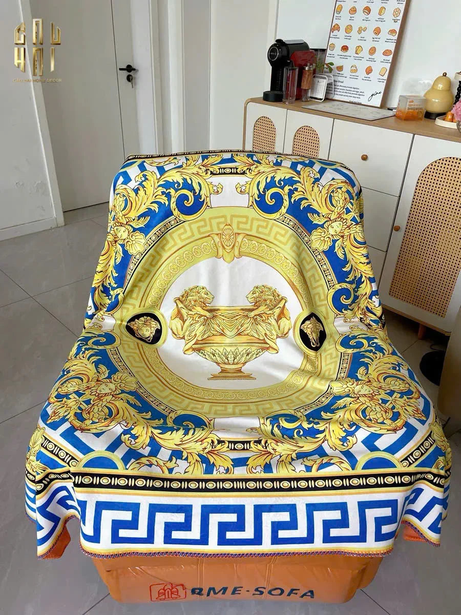 CHĂN SOFA CAO CẤP GOLD LINE BAROCCO VELVET BLANKET 150.-CẬU HAI HOME DECOR