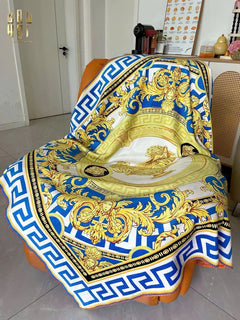 Chăn Sofa Cao Cấp Gold Line Barocco Velvet Blanket 150.-CẬU HAI HOME DECOR