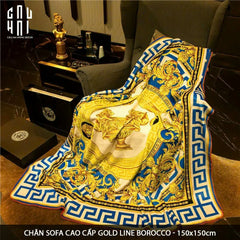 Chăn Sofa Cao Cấp Gold Line Barocco Velvet Blanket 150.-CẬU HAI HOME DECOR