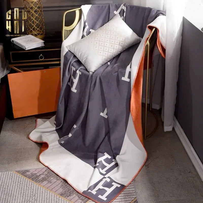 CHĂN SOFA CAO CẤP NEW EDITION HELIOS VELVET BLANKET 150.-CẬU HAI HOME DECOR